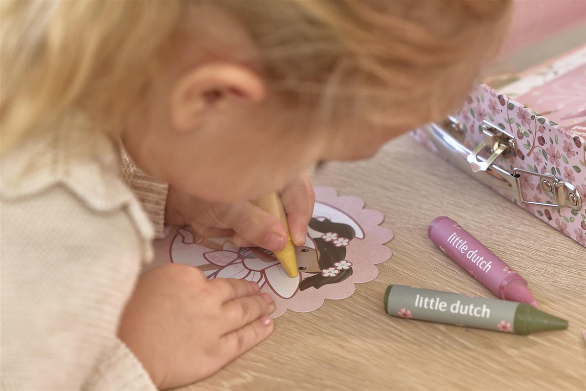 LITTLE DUTCH Kreativ Koffert,Fairy Garden Rosa