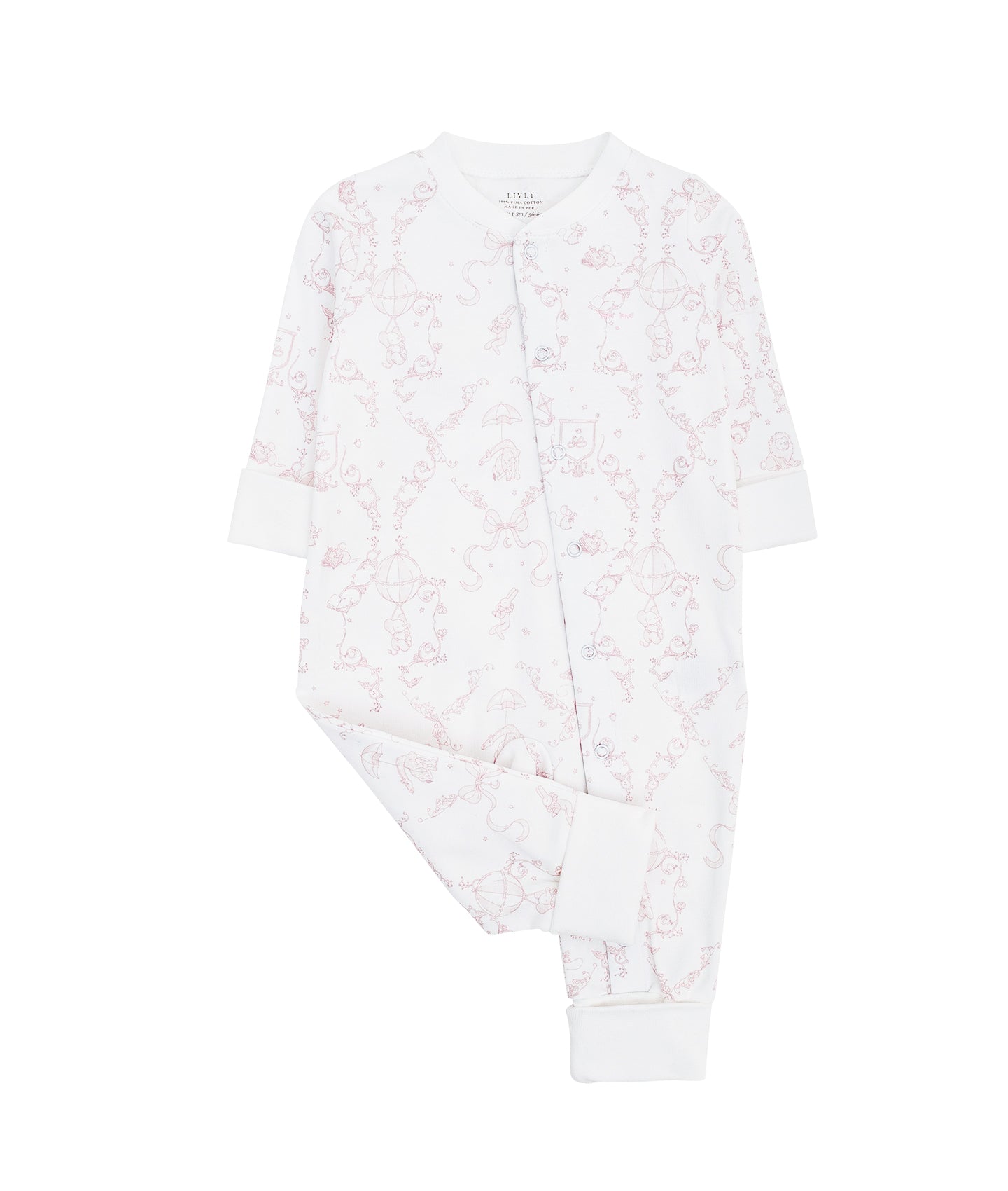 LIVLY Wonderland Overall Hvit/Rosa