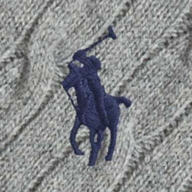RALPH LAUREN 8-16År Kabelstrikket genser i ull og kasjmir