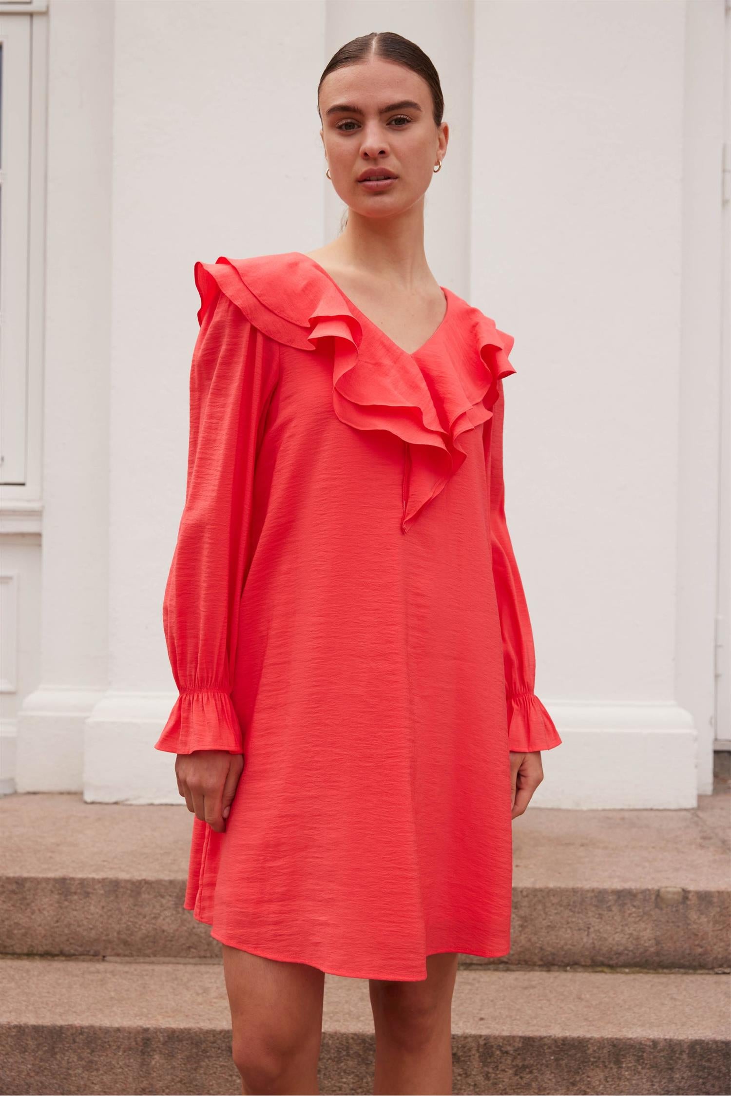 RUE de FEMME Lynnea dress Rød - Farmor Ingvarda