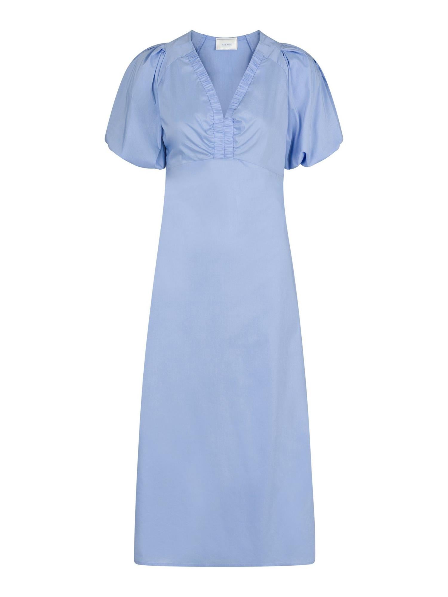 NEO NOIR Illana Poplin Dress Sky Blue