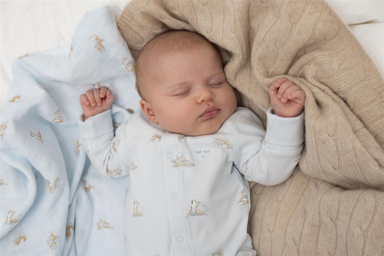 LIVLY Foxes Overall Lyseblå