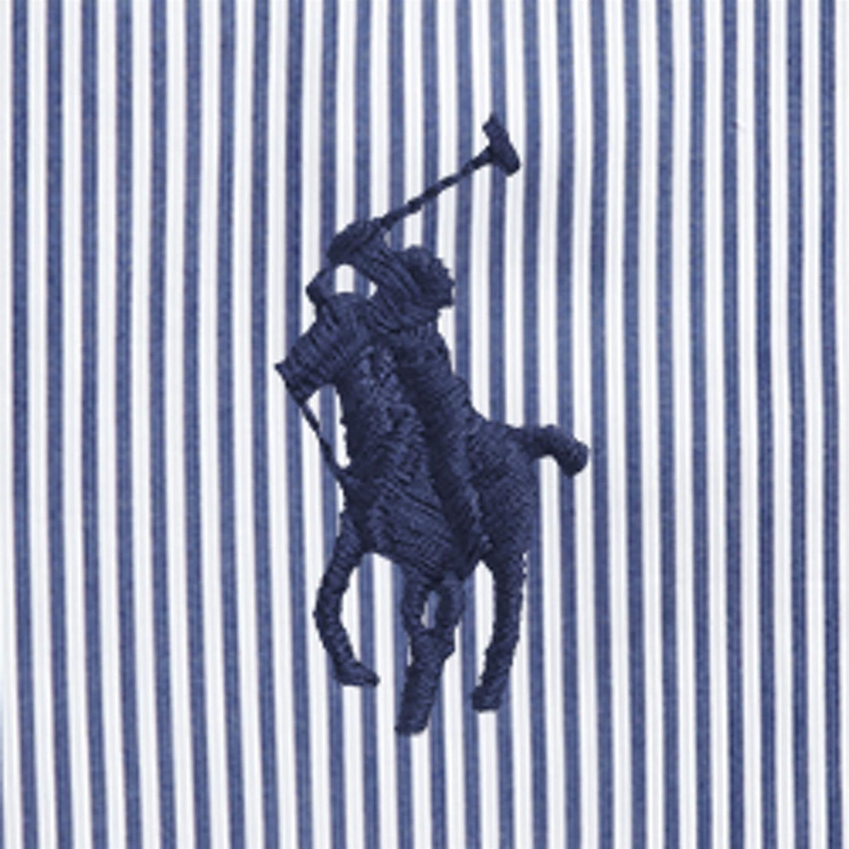 RALPH LAUREN 8-16År Striped Cotton Poplin Shirt Blå/Hvit