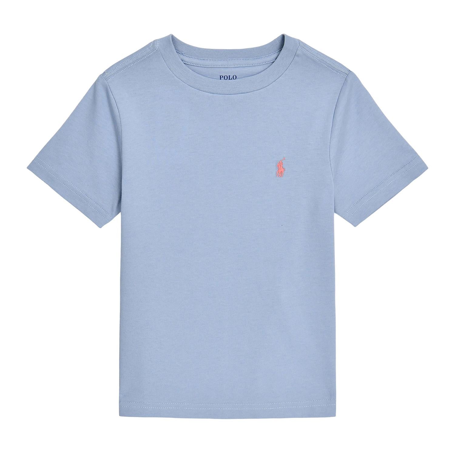 RALPH LAUREN 8-16År T-skjorte liten logo Lyseblå