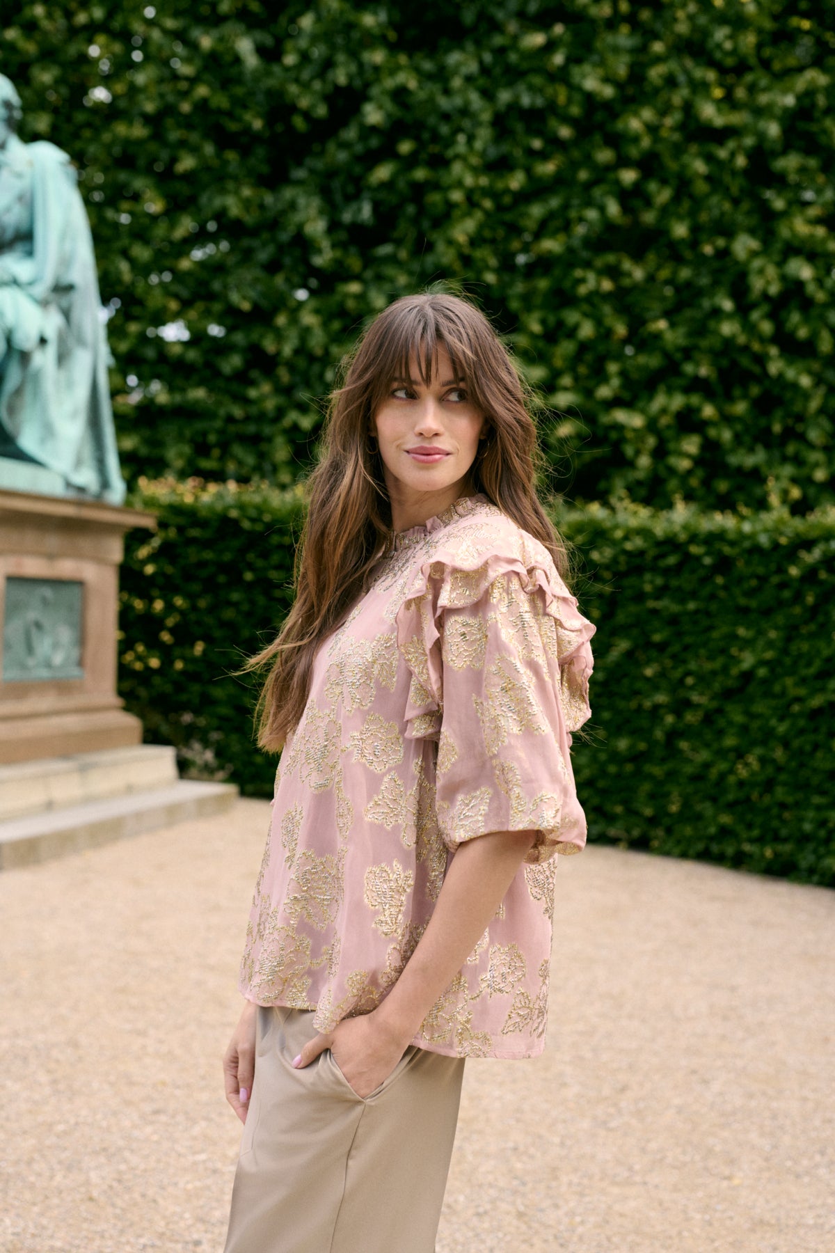 CULTURE Floi Blouse Gammelrosa