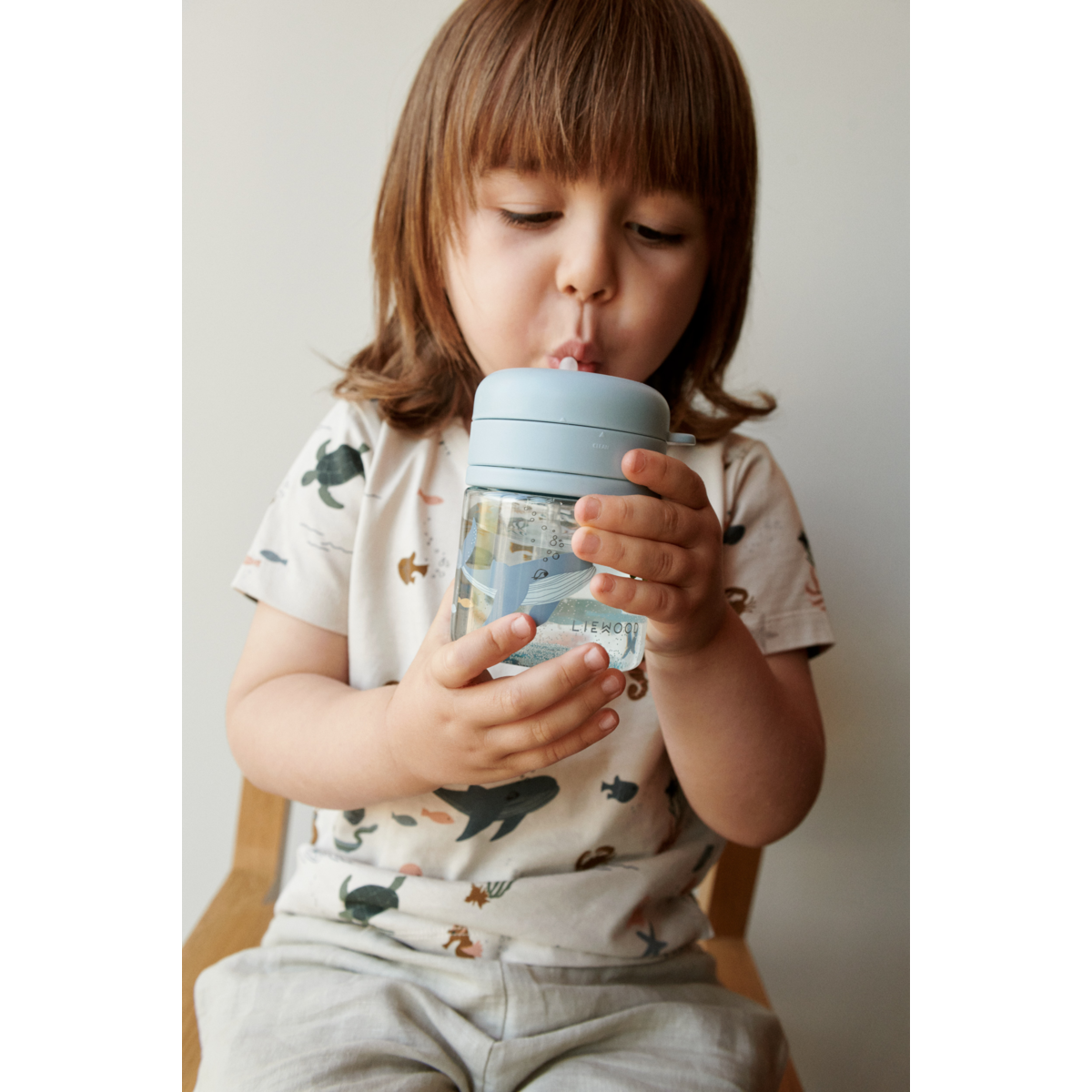 LIEWOOD Pavia Tritan Straw Cup,Sea Creature