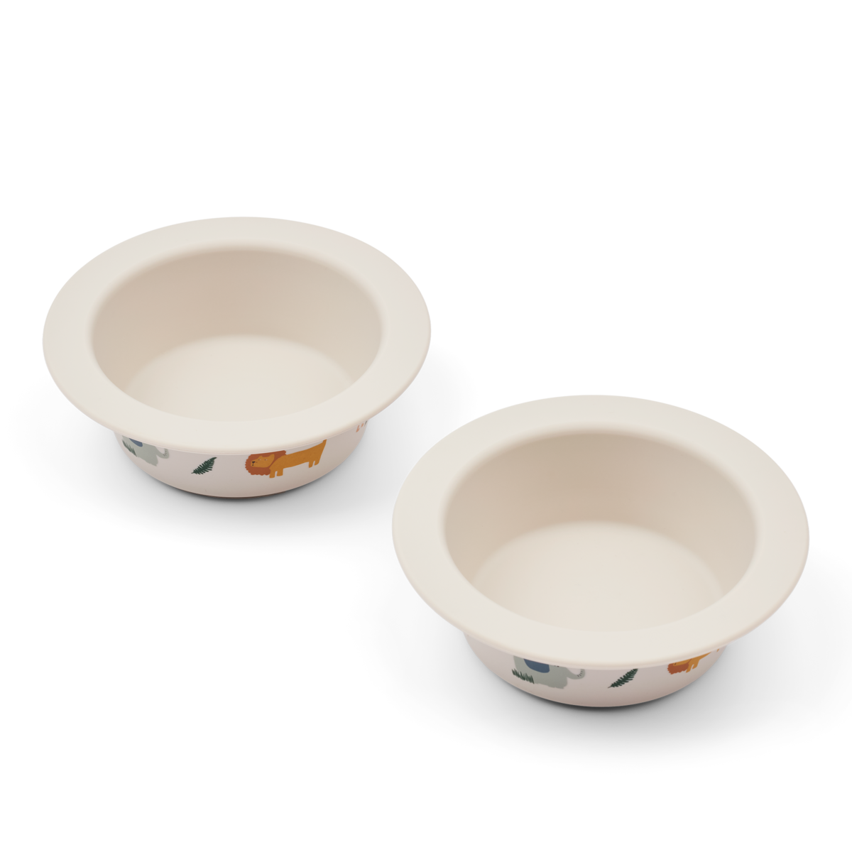 LIEWOOD Peony Printed Suction Bowl 2pk,m/sugekopp