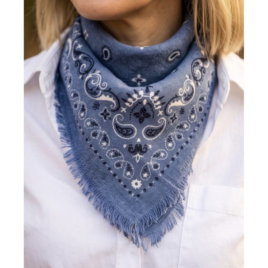 ENDLESS El Paso Bandana Jeans Blå