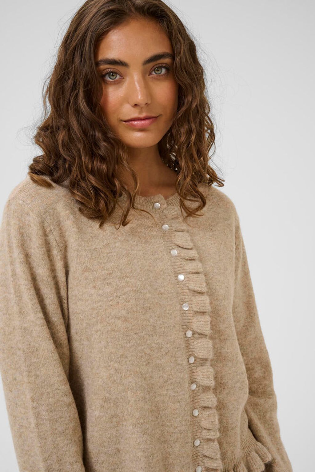CULTURE Julietta Frill Cardigan - Farmor Ingvarda