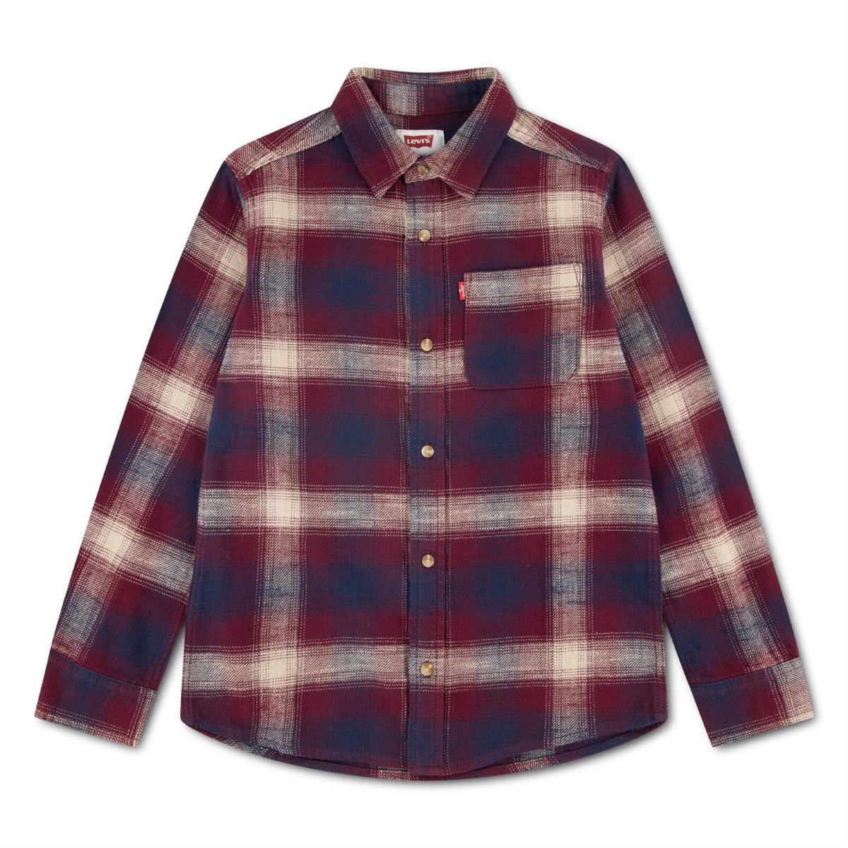 LEVIS 4-14ÅR Rutet flanellskjorte