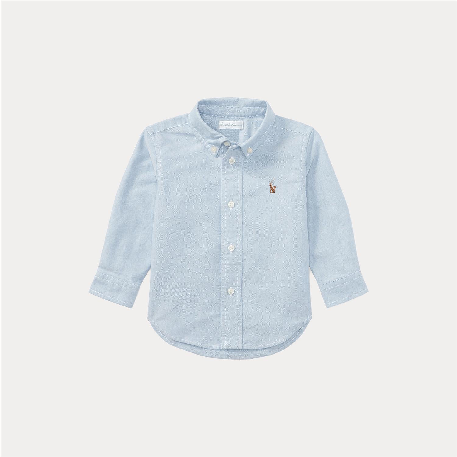 RALPH LAUREN Baby 0-24mnd. LS BD-Tops-shirt Lyseblå