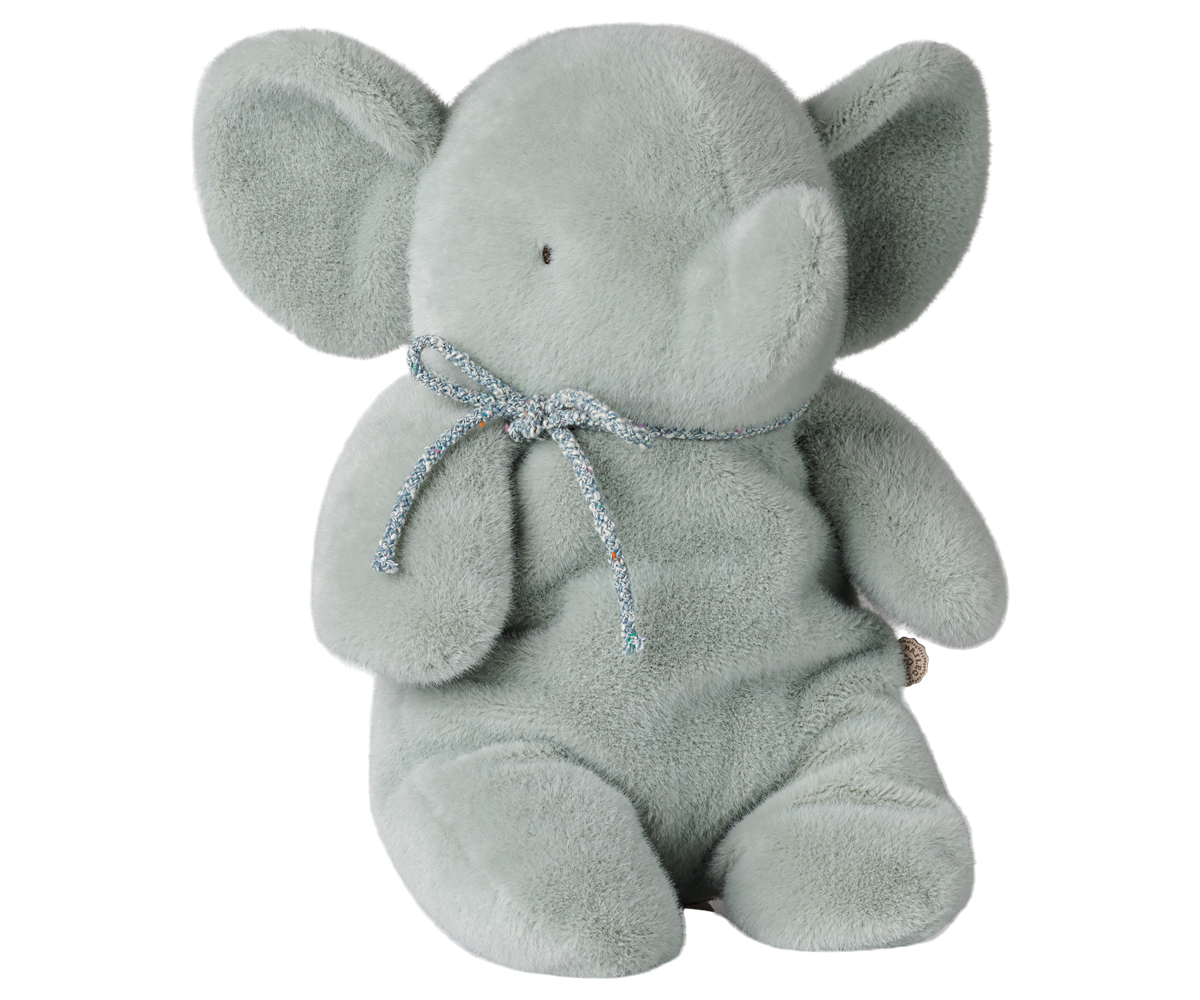 MAILEG Elephant Plush,Medium Dus Mint