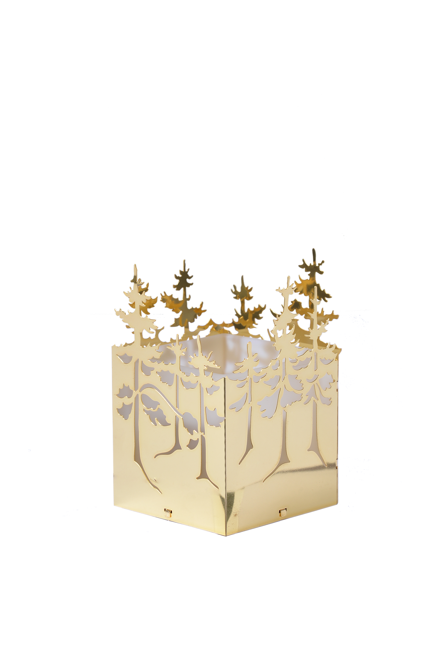 JETTE FRÖLICH Lysholder,Vinterskog Gull