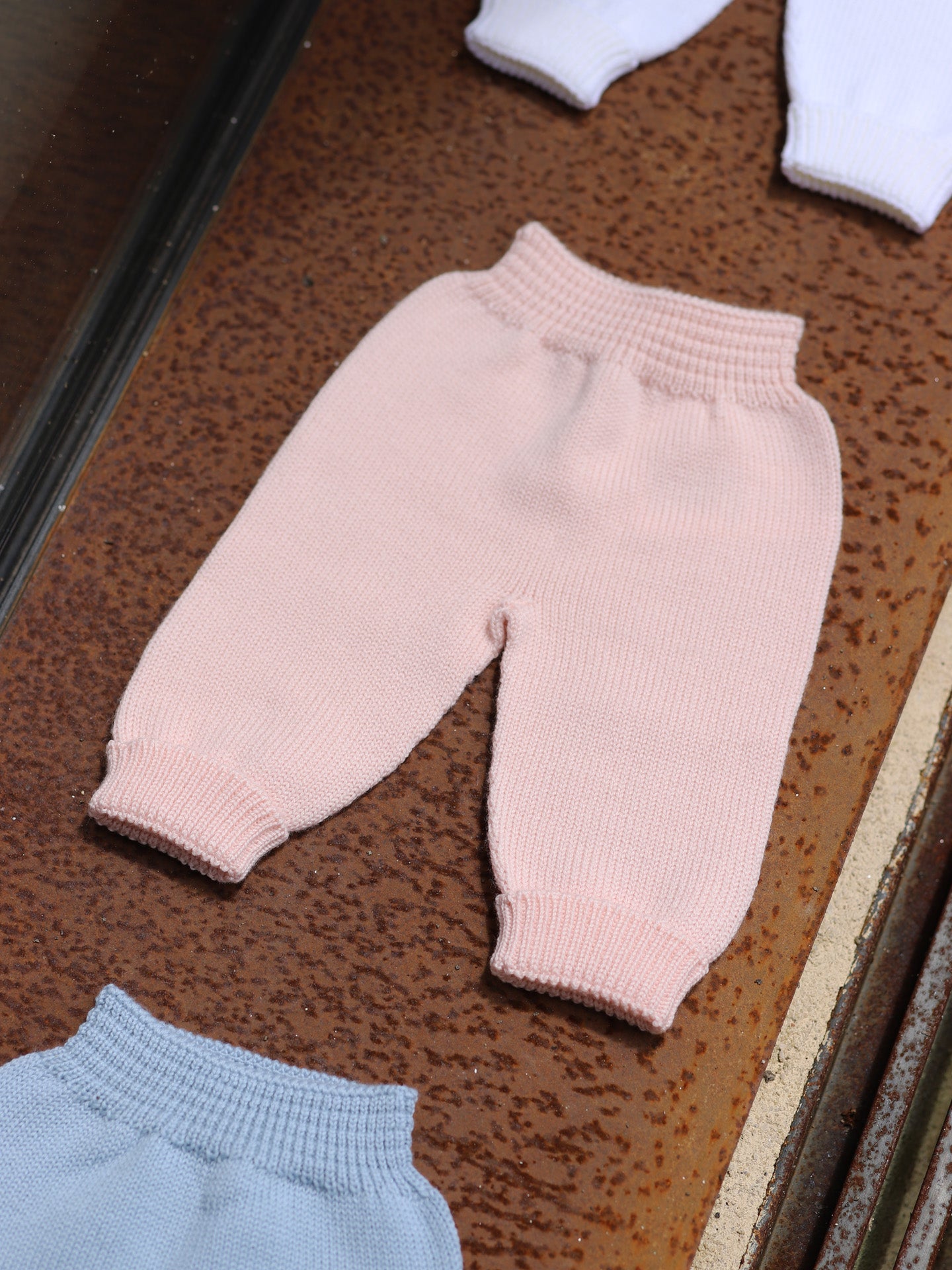 WEDOBLE Strikket bukse,Ull Lys Rosa