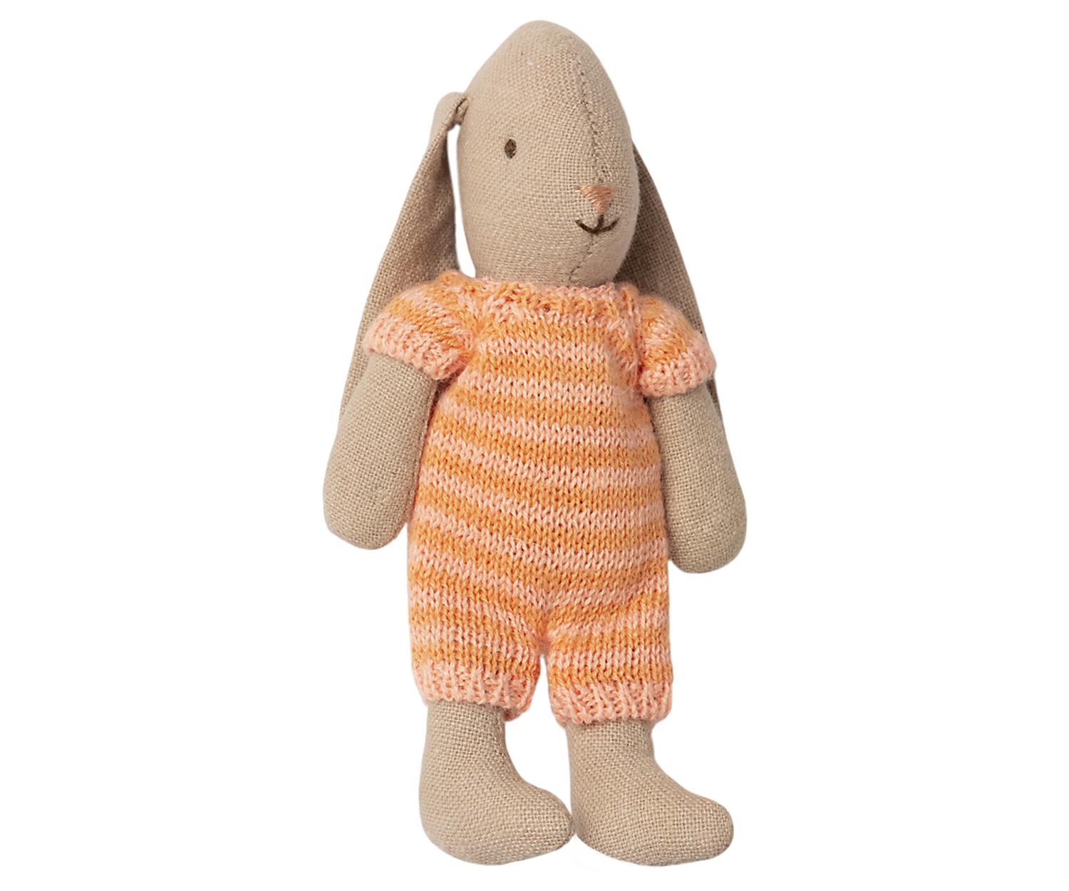 MAILEG Bunny,Micro,Orange suit Oransje