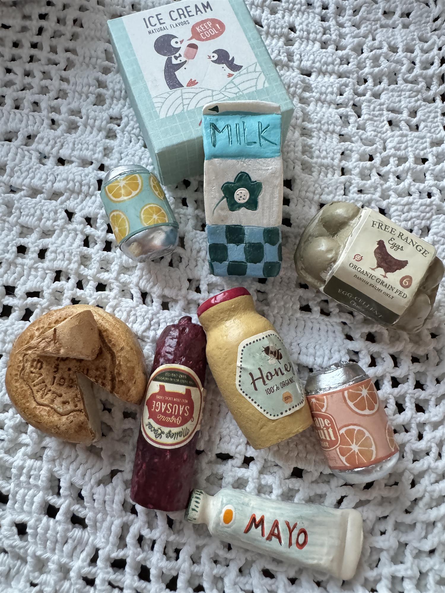 MAILEG Miniature grocery box
