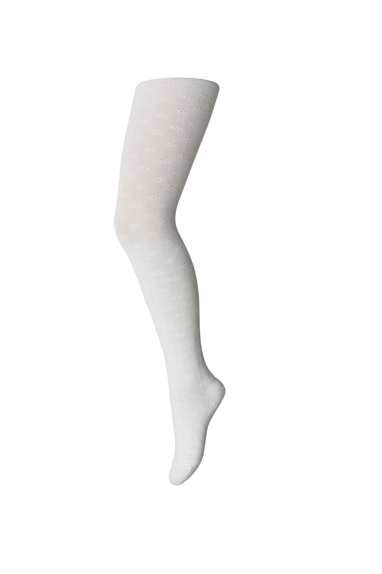 MP Str. bukse m/ blondemønster,hvit Hvit