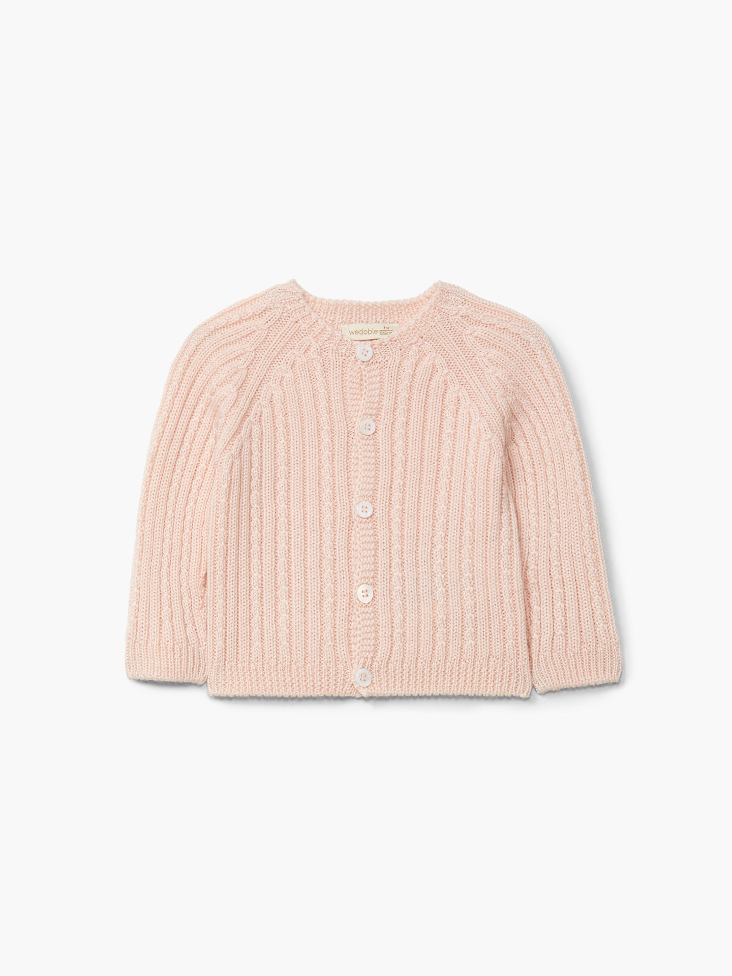 WEDOBLE Strikket Jakke Fletter,Ull Lys Rosa