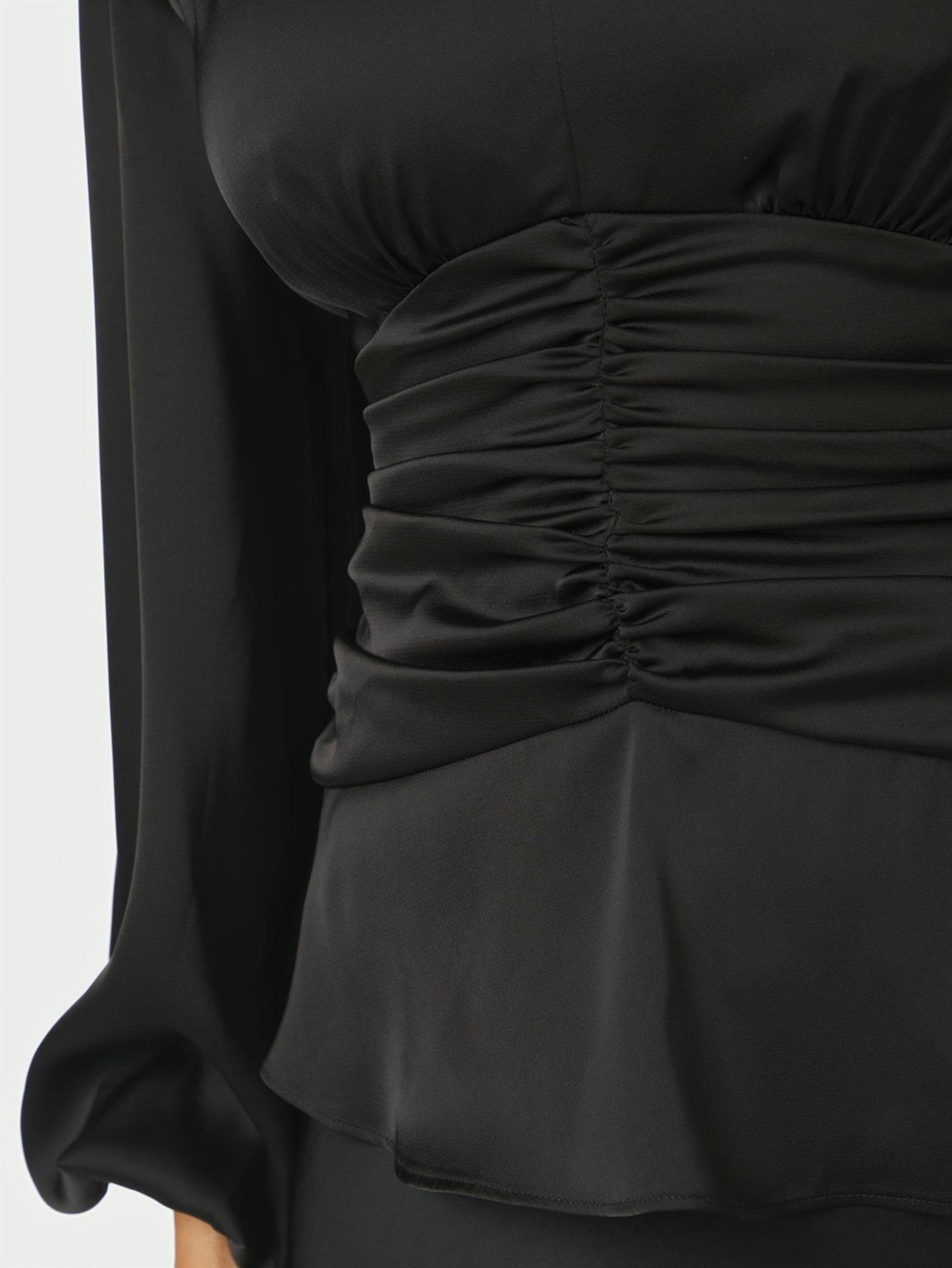 NEO NOIR Pascal Drapy Satin Blouse