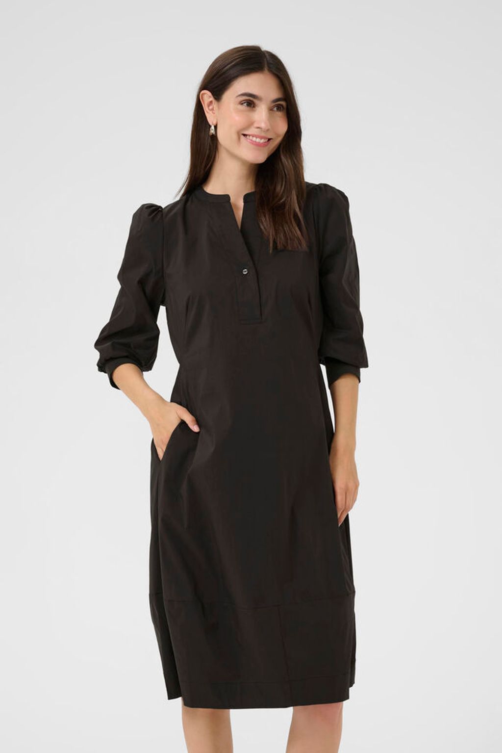 CULTURE Antoinett 3/4 sleeve Dress Demitasse