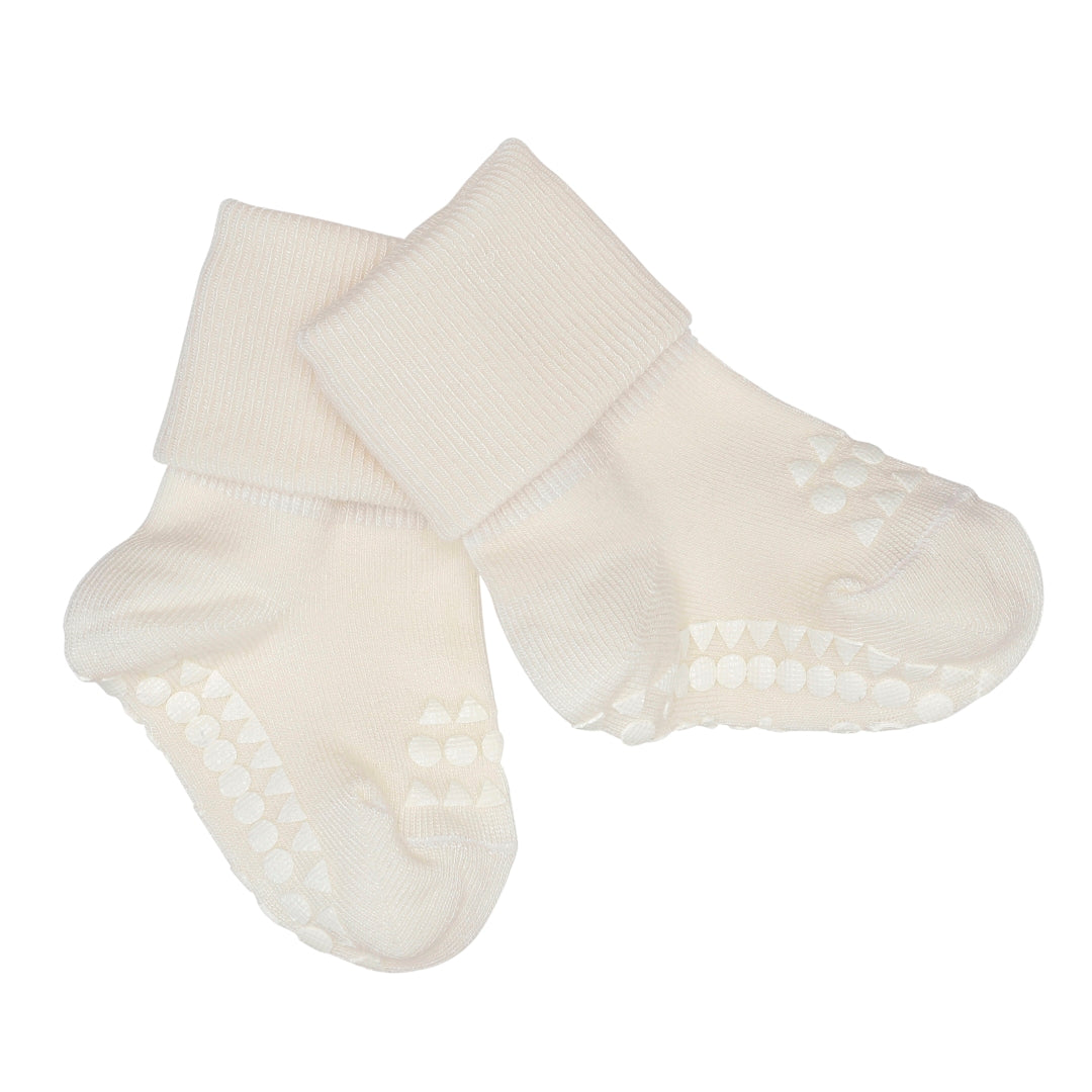 GOBABYGO Sokker m/antiskli,Bambus Offwhite