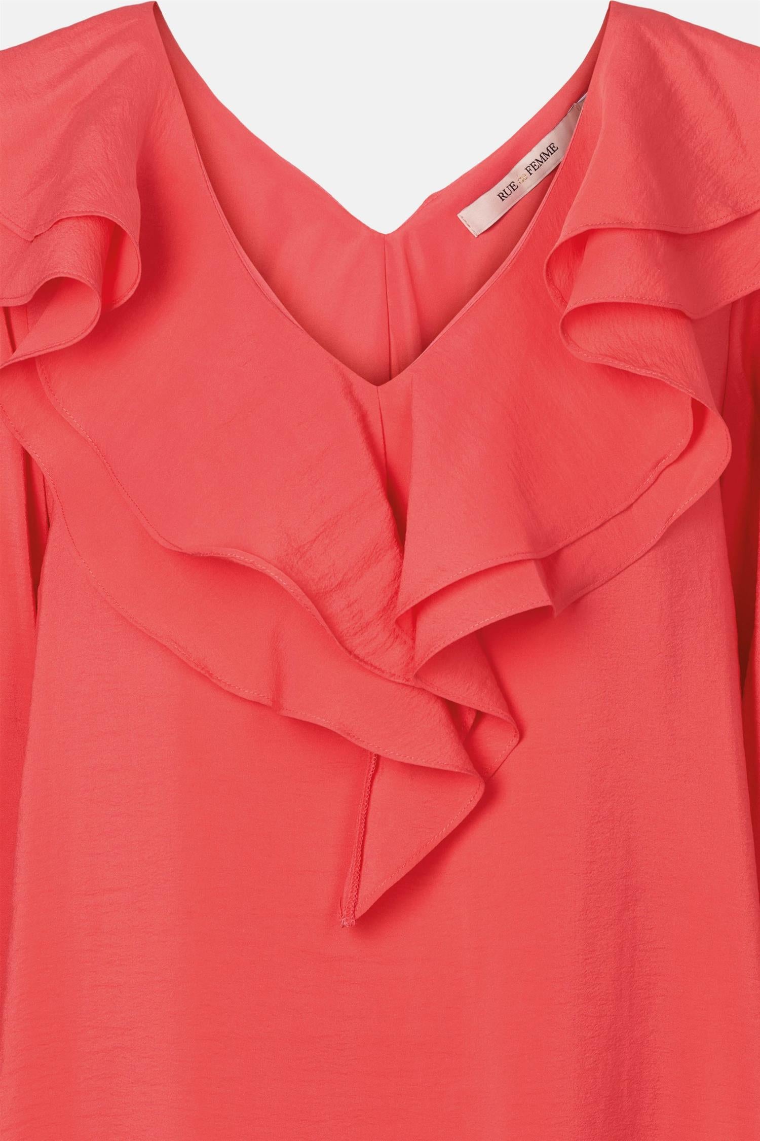 RUE de FEMME Lynnea dress Rød - Farmor Ingvarda