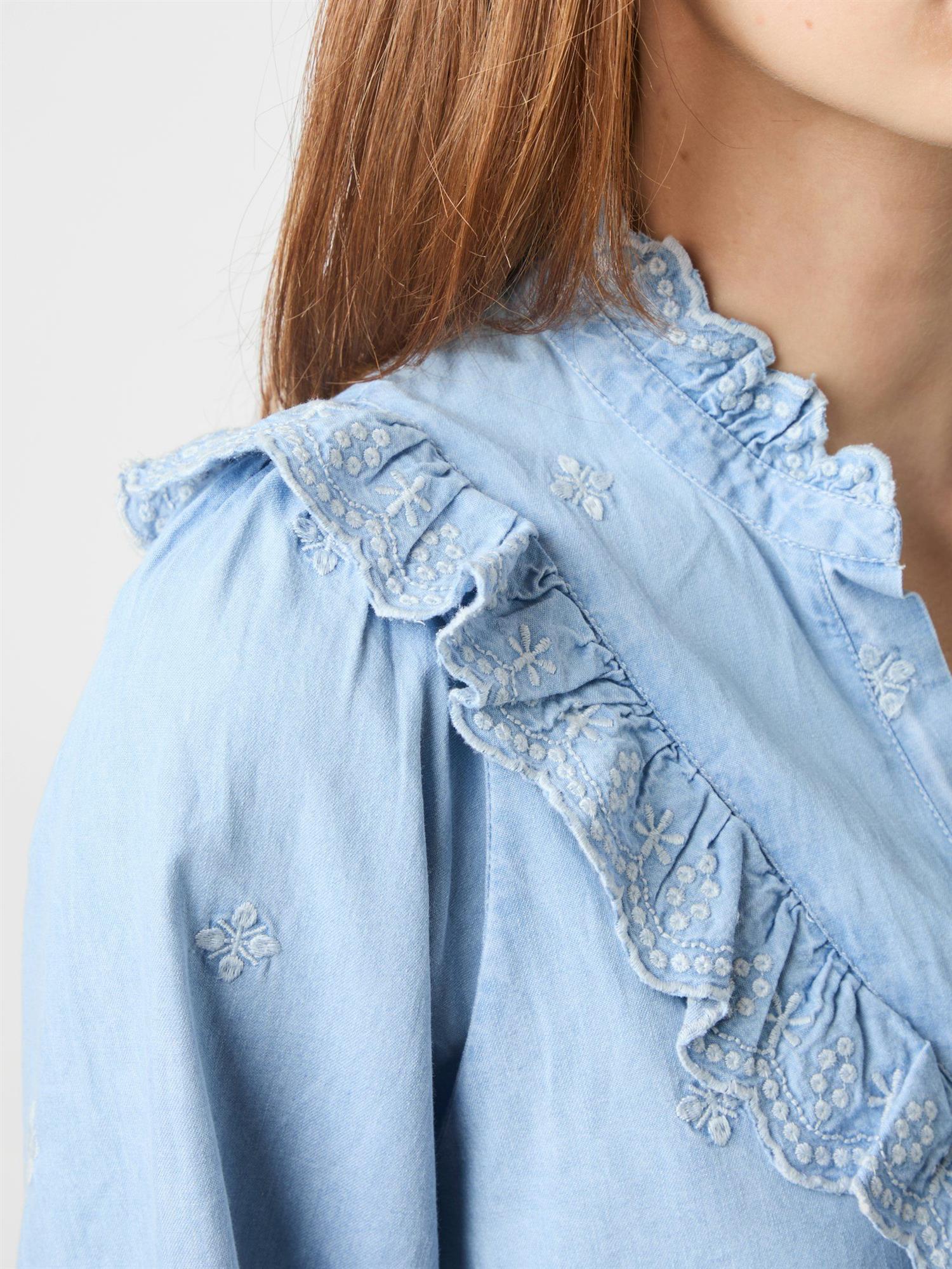 NEO NOIR Degas Denim Blouse