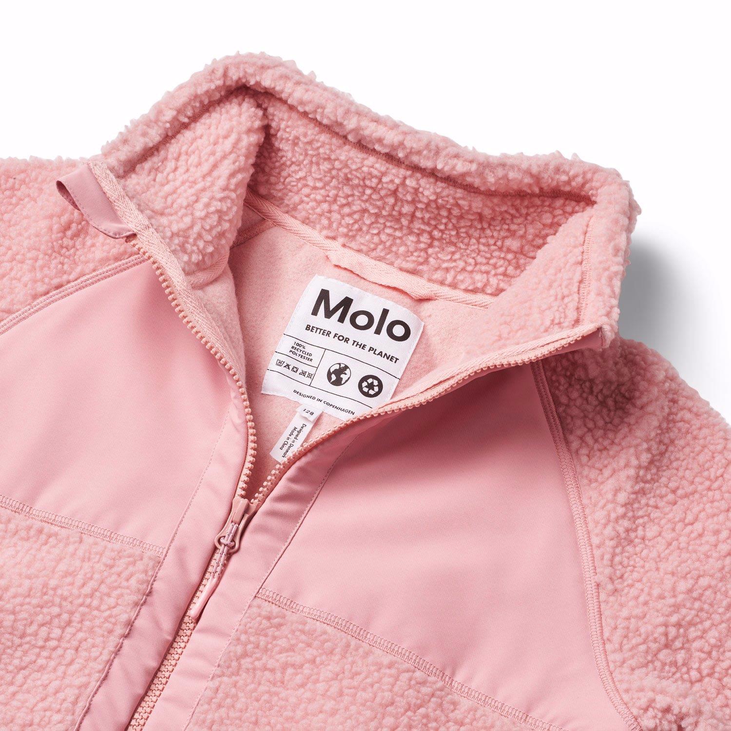 MOLO 4-12ÅR Usher Fleece Jacket Rosa