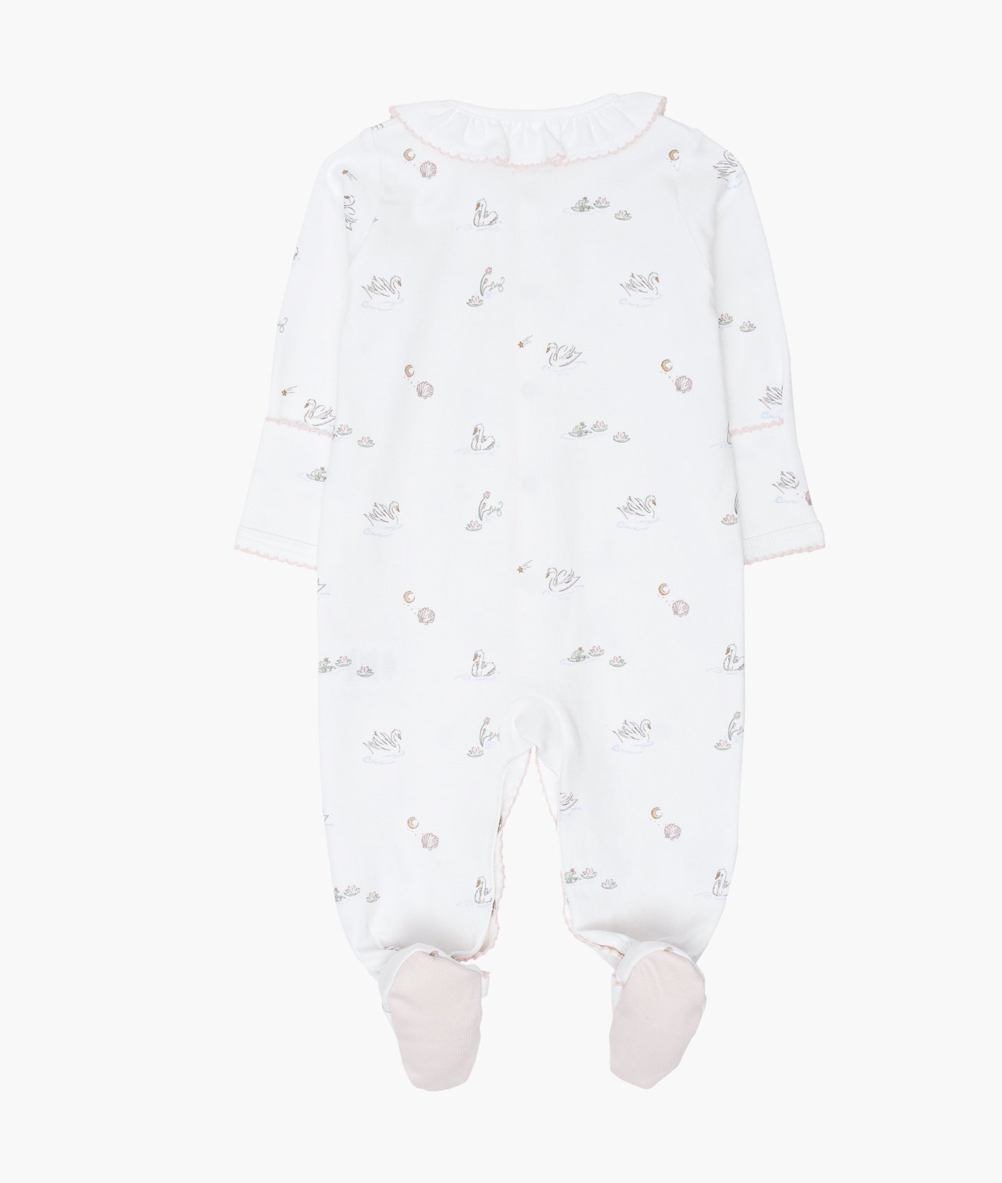 LIVLY Swans Ruffled Footie