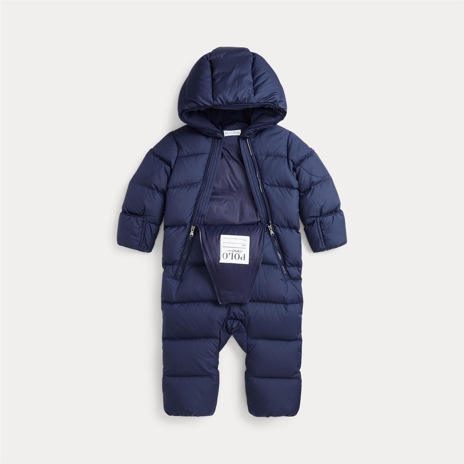 RALPH LAUREN Baby 0-24mnd. Down hooded bunting Mørkeblå