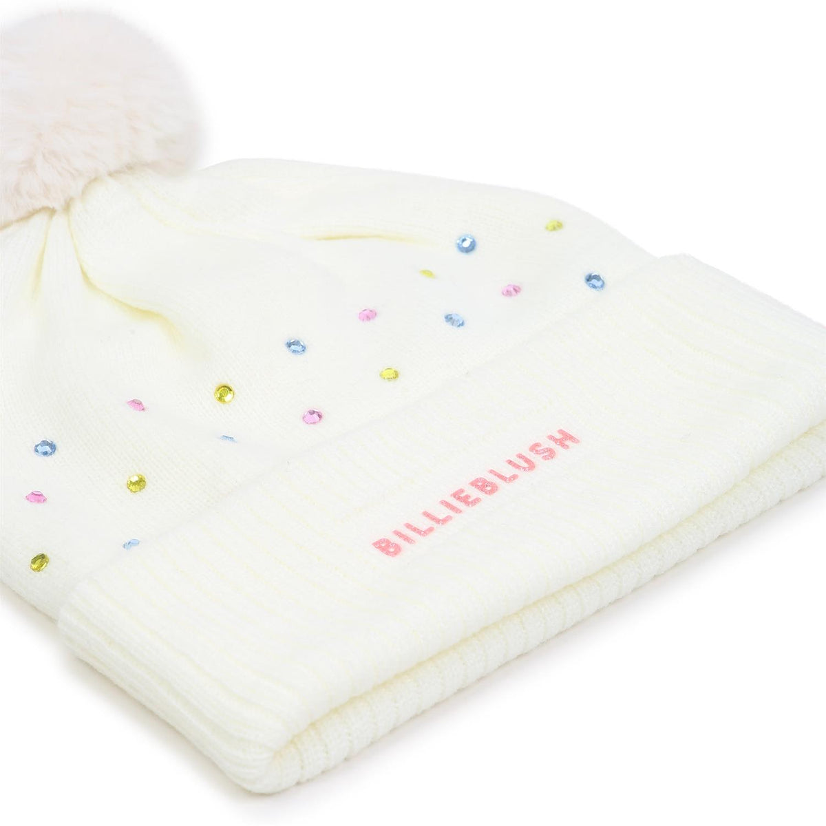 BILLIEBLUSH Lue m/Dusk og paljetter Off-White