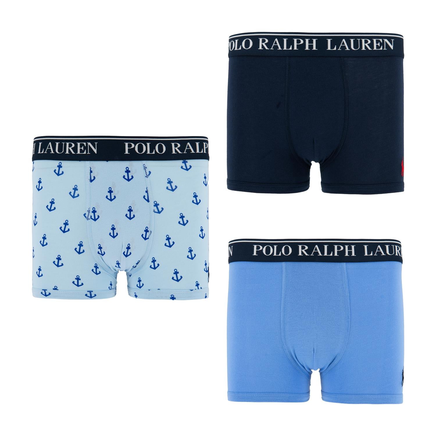 RALPH LAUREN 8-16År 3pk Boxer/Brief Blå Mix