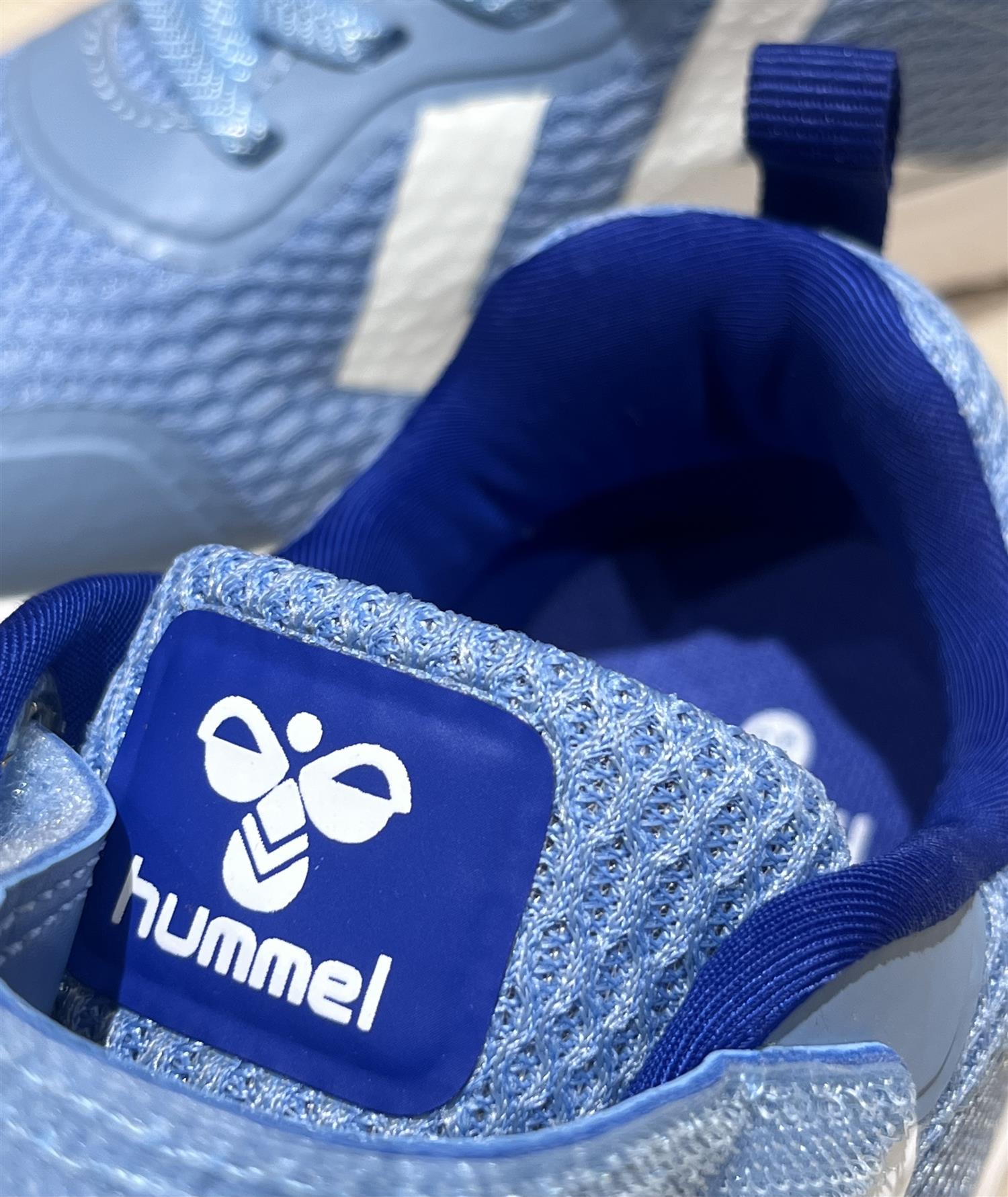 HUMMEL SKO/TØFLER Actus sko Recycled Jr Lyseblå