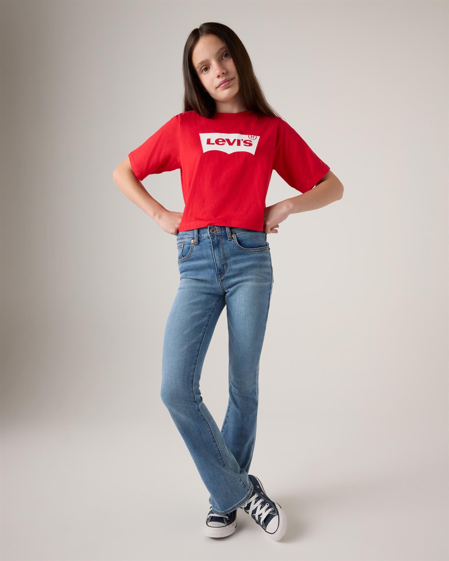 LEVIS 4-14ÅR 726 High Rise Flare Jeans Jeans Blå
