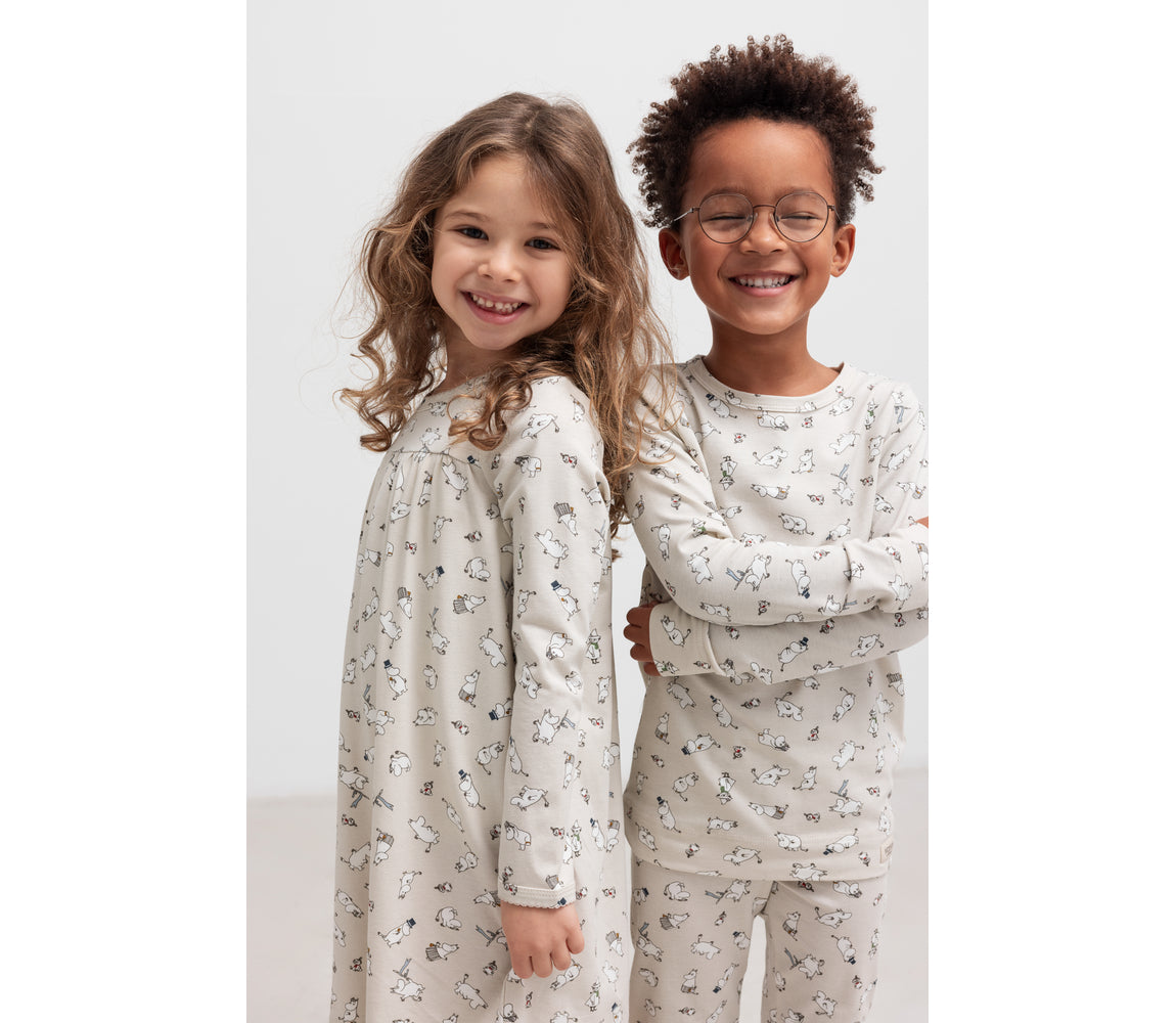 MARMAR COPENHAGEN 3-12ÅR Todelt pysj,Moomin Sand