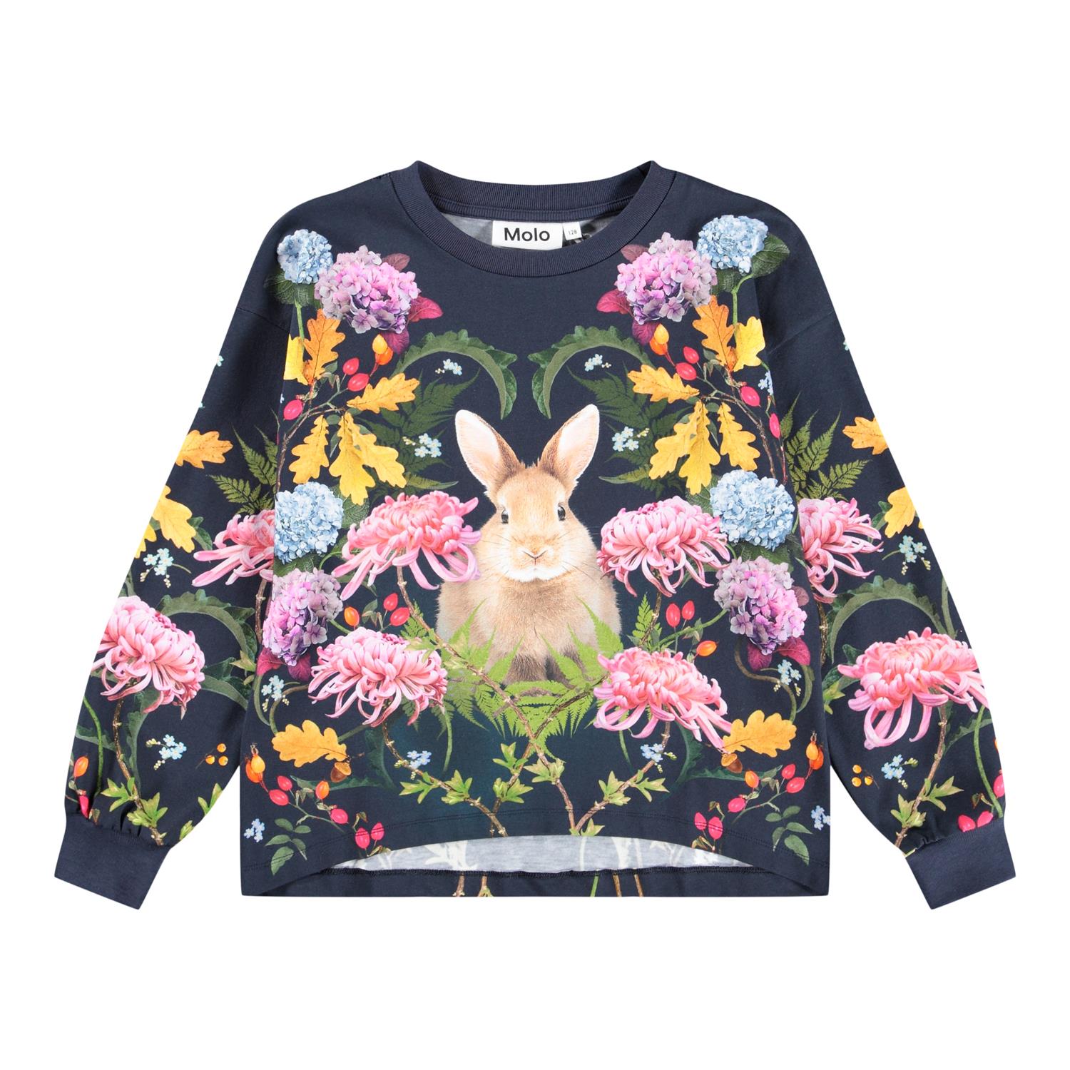 MOLO 4-12ÅR Reniza Genser Blomstret