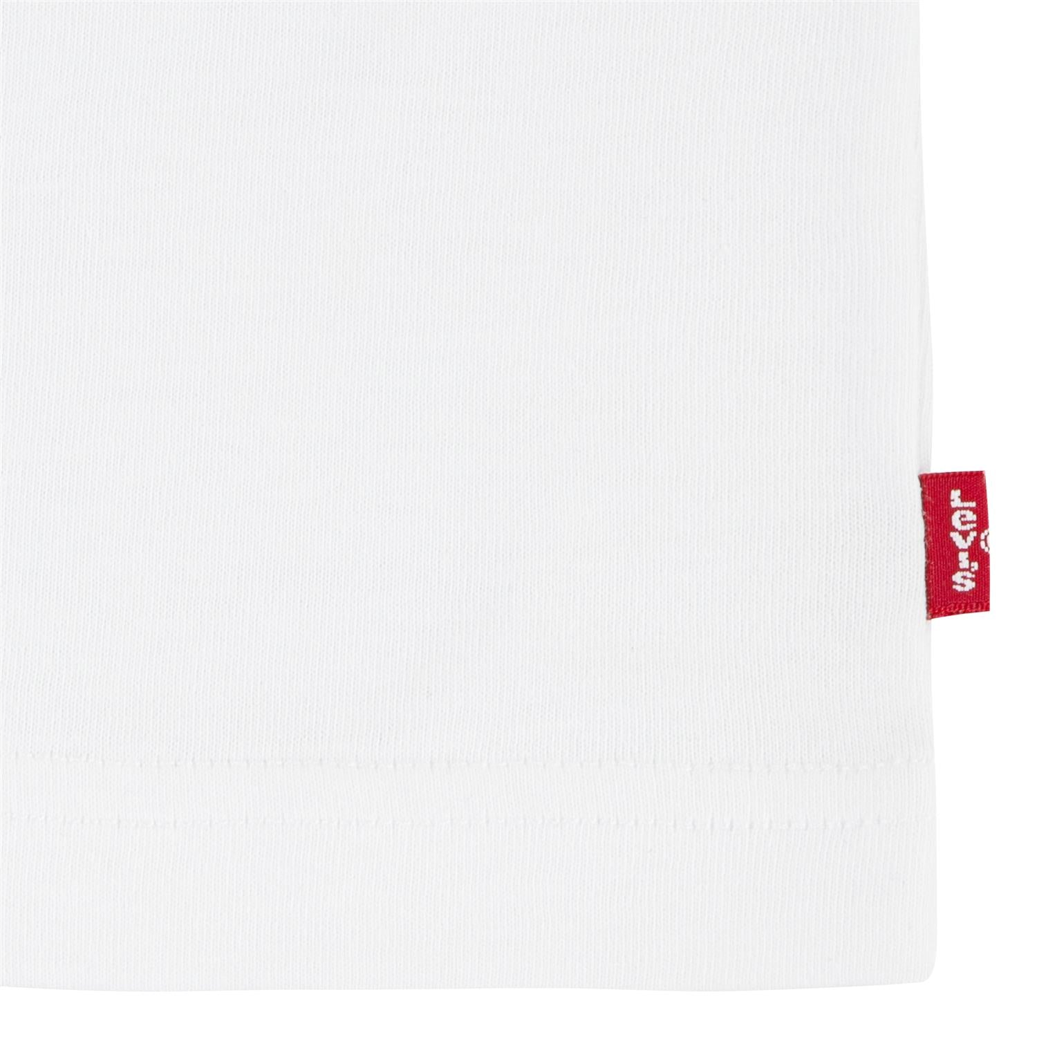 LEVIS 4-14ÅR T-skjorte m/stor logo Hvit/Blå