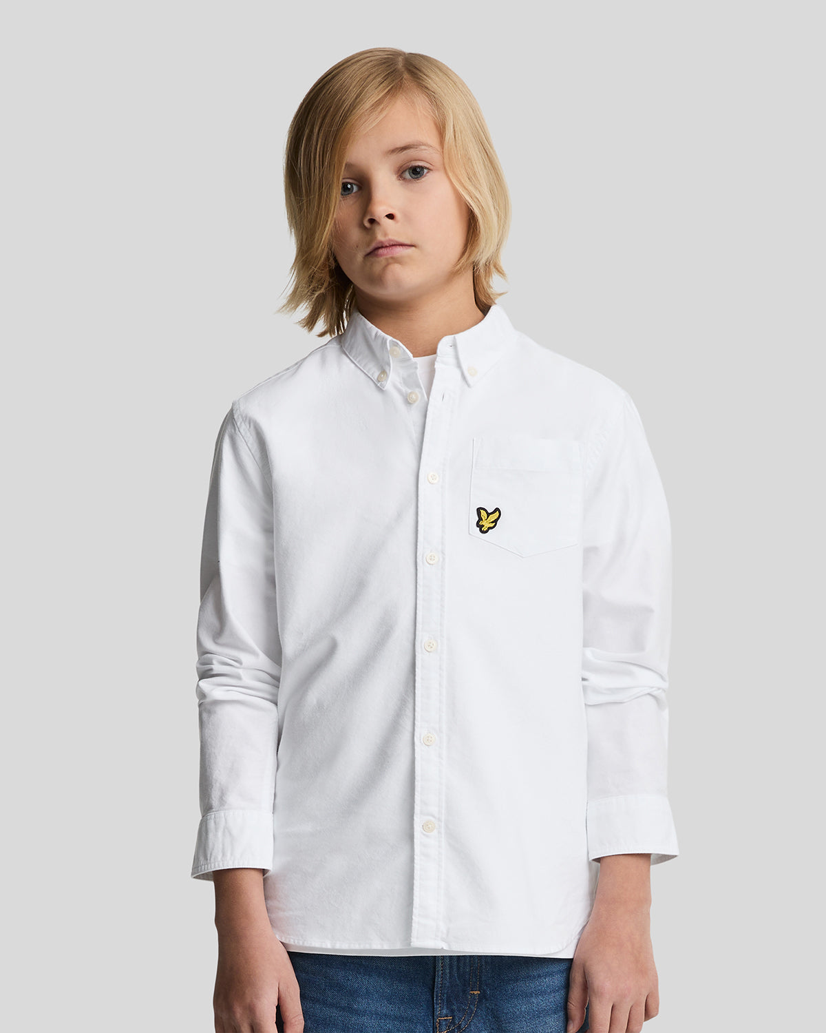 LYLE & SCOTT Oxford skjorte Hvit