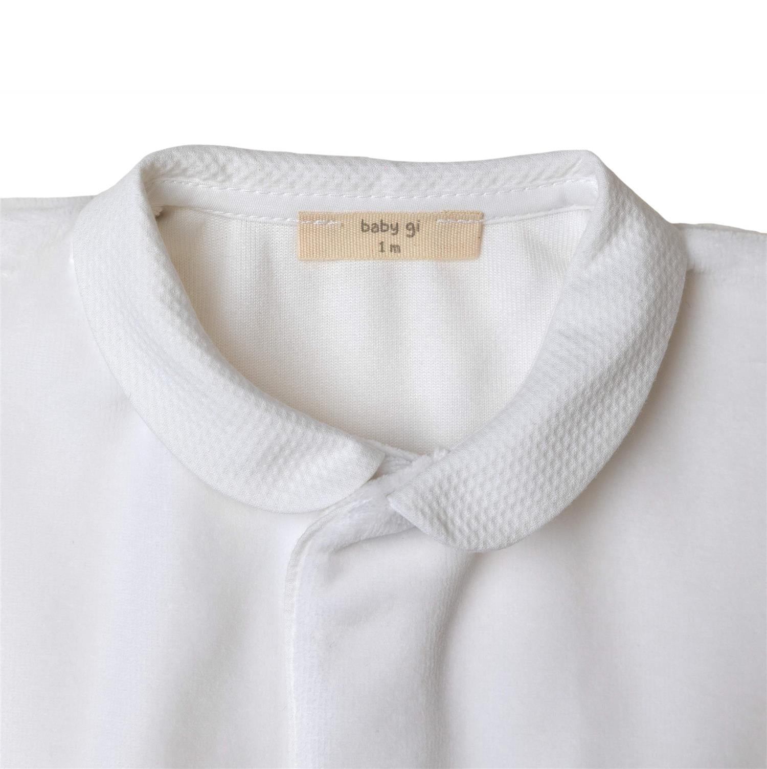 BABY GI Heldress Velour m/fot,Angel Hvit - Farmor Ingvarda