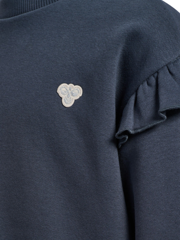 HUMMEL 4-10ÅR Loose Flair Sweatshirt Jr Blå