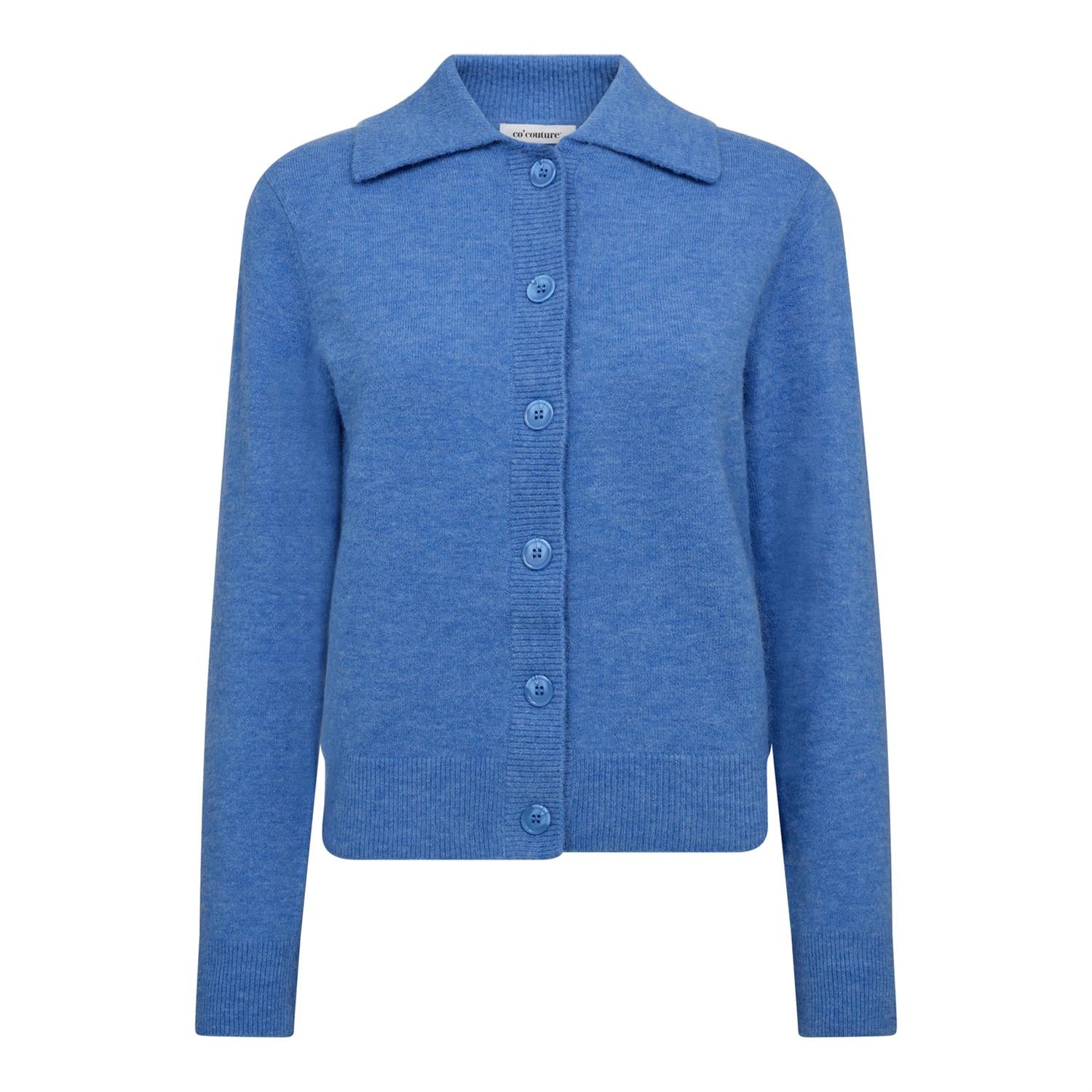 CO´ COUTURE Benal Collar Cardigan Blue
