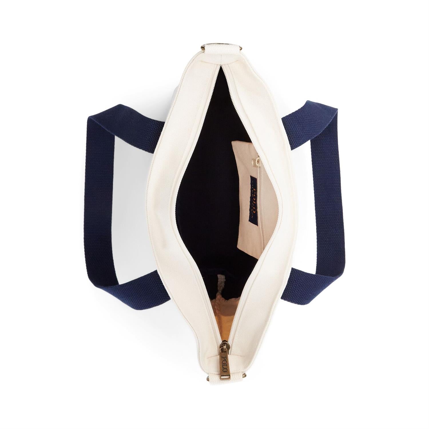 RALPH LAUREN 8-16År Polo Player Tote Mørkeblå/Krem