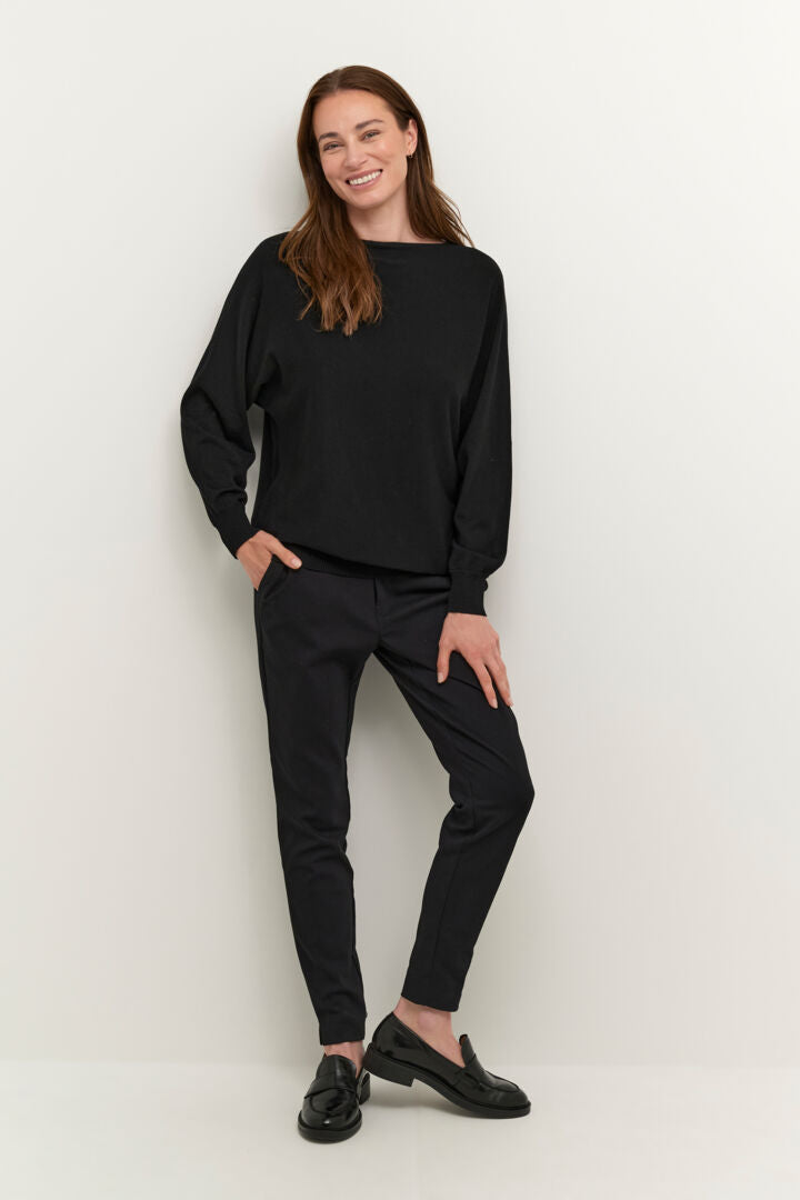 CULTURE Annemarie batwing jumper Sort