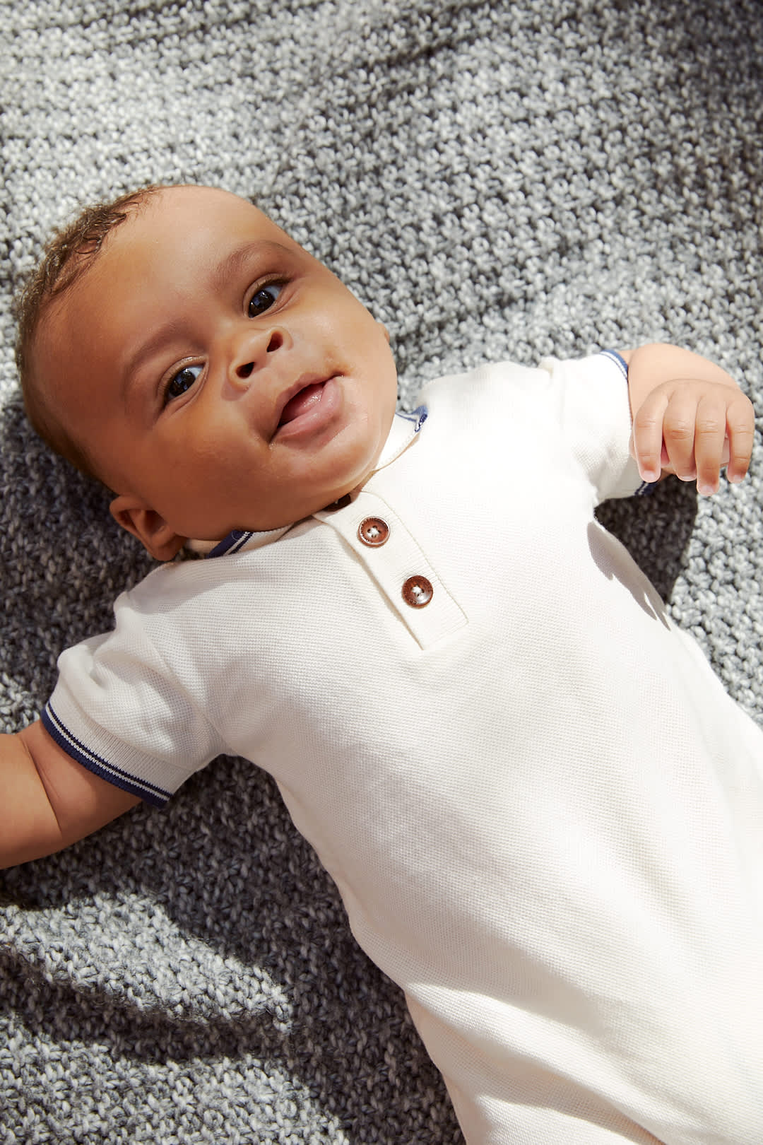 COPENHAGEN COLORS Pique Babydress m/kort erm Krem