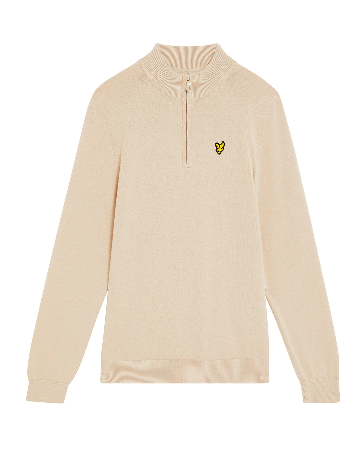 LYLE & SCOTT Strikket genser m/Zip Beige