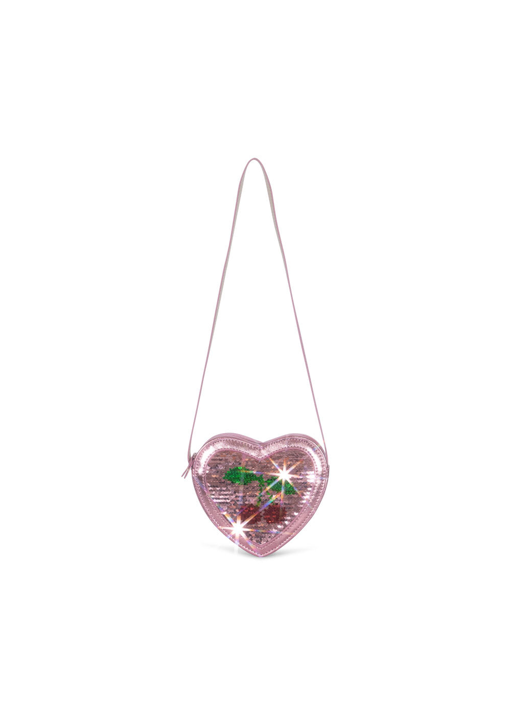 KONGES SLØJD Tut Heart Sequin Bag Rosa