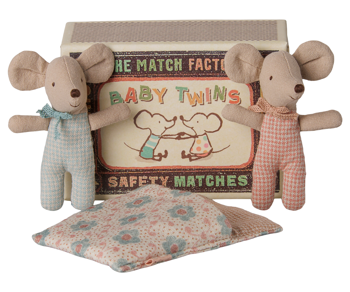 MAILEG Twins,Baby mice in box