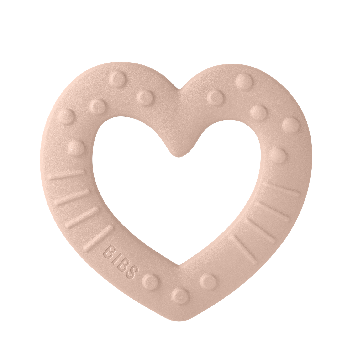 BIBS Baby Bitie Heart Rosa - Farmor Ingvarda