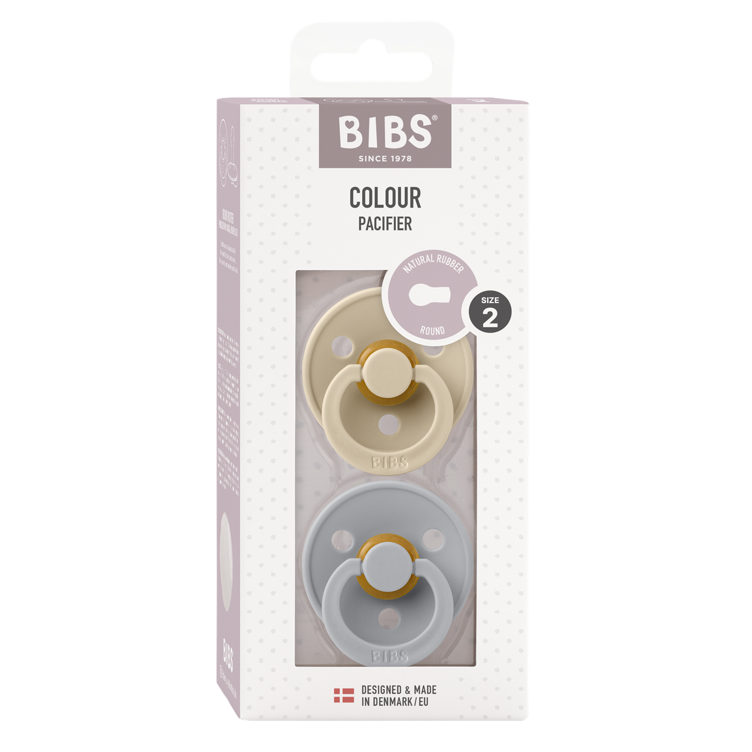 BIBS 2 pk. smokk str.2 Beige/Lys Grå - Farmor Ingvarda