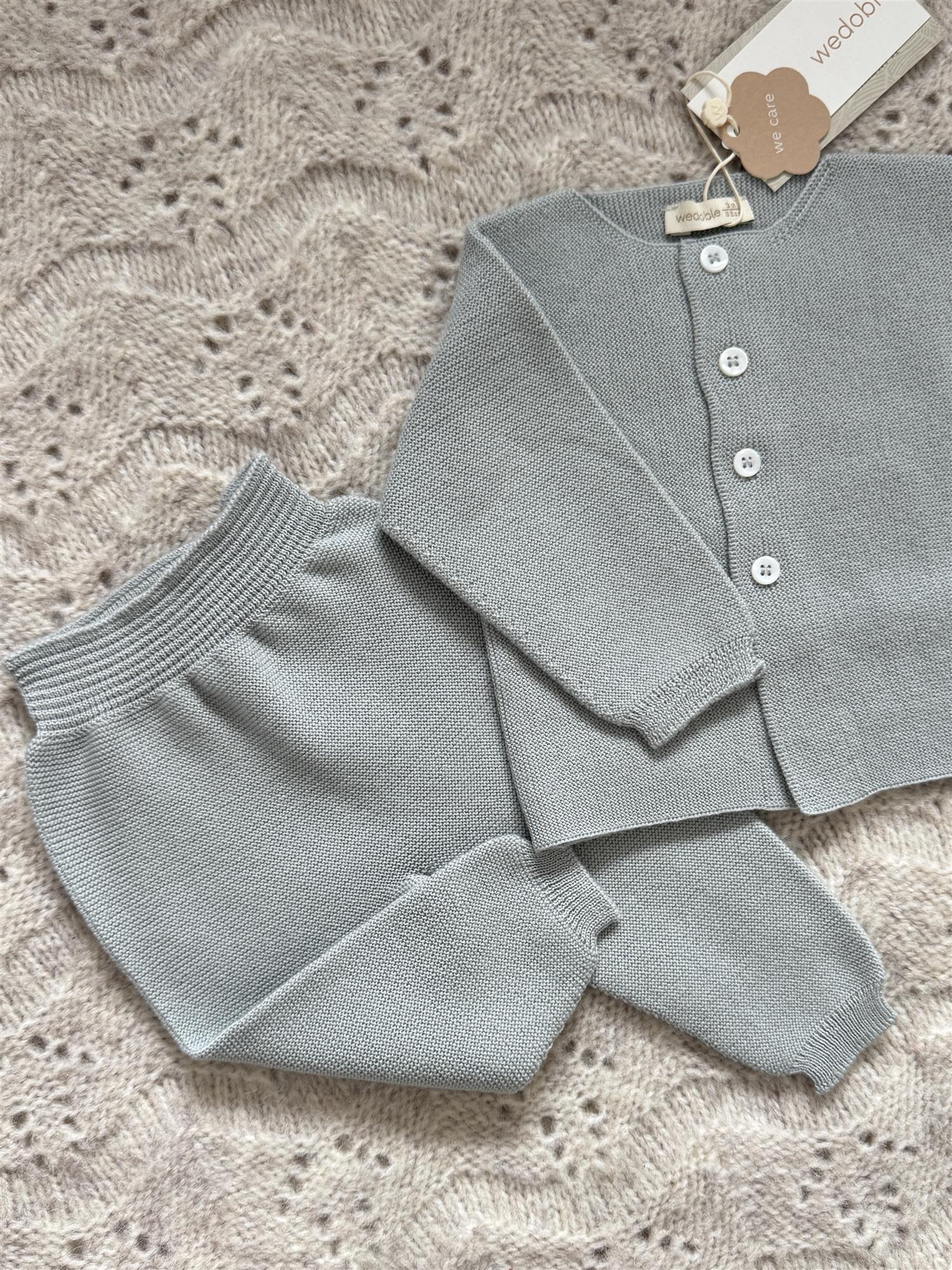 WEDOBLE Strikket Bukse,Ull Mintblå